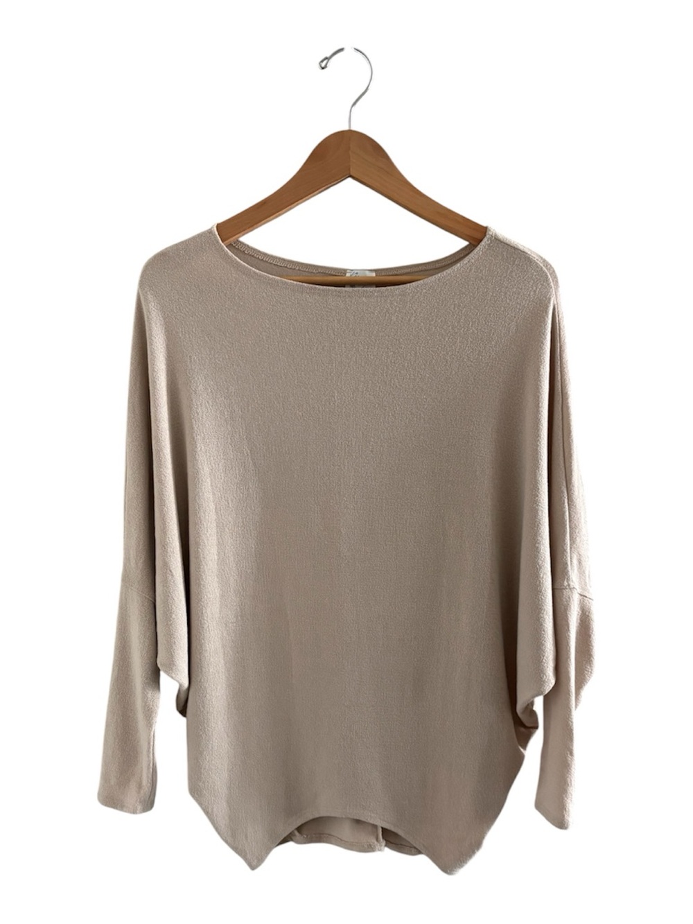 Francesca's Collections Taupe Dolman Sleeve Top